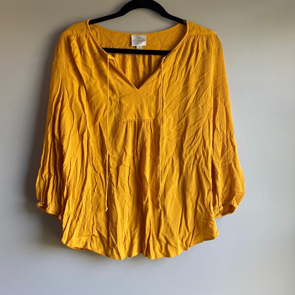 Yellow blouse